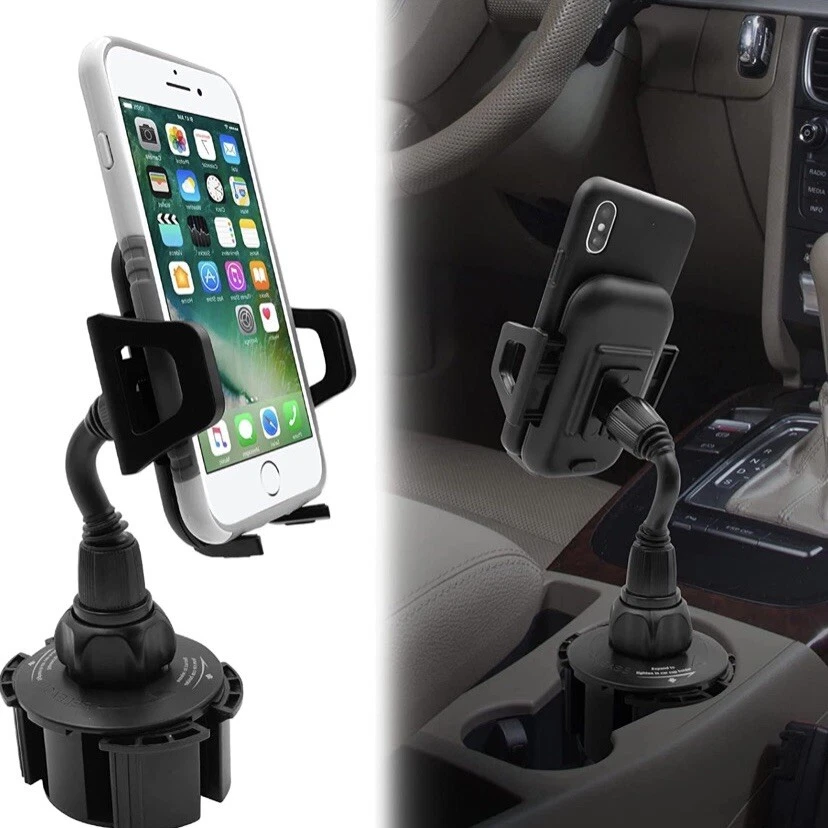 360 Upgraded Adjustable Car Mount Cup Cradle Holder for Cell Phone Apple Android - Image 2 of 4