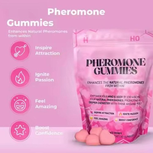 2er Pack Pheromon Gummis 60 Stück | Helfen Sie, den persönlichen Charme zu verbessern HOT 2025 N NEU - Bild 4 von 13