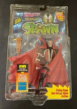 McFarlane Spawn Flying Cape Has Swing Open Action Figure With J-Hook