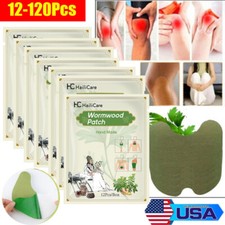 12-120PCS Knee Pain Relief Patches Wormwood Sticker/Neck/Waist Joint Ache Pad US