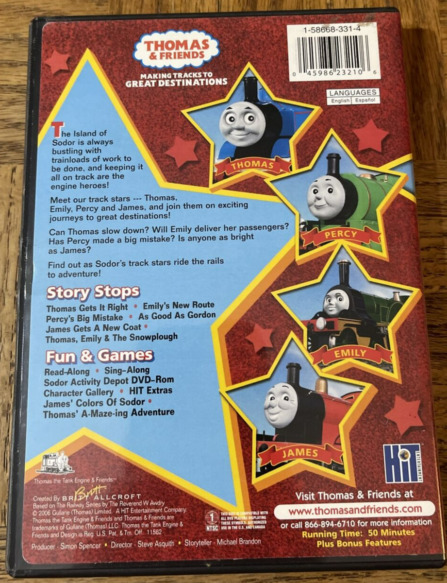 Thomas And Friends Track Stars DVD-RARE VINTAGE-SHIPS N 24