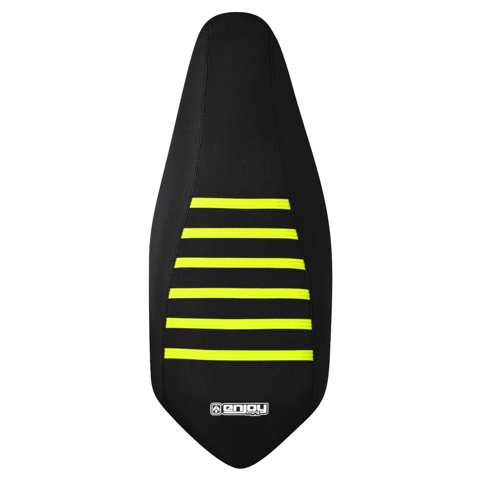 Cubierta de asiento con pinza Yamaha Raptor 700 700 R 2006-2024 negro-neón amarillo costillas #193 Foto 3 de 4