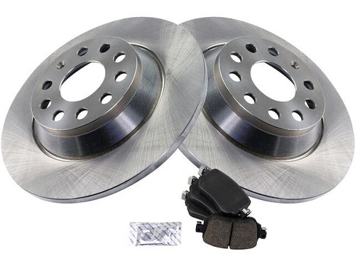 Rear Brake Pad and Rotor Kit For 2016-2018 Audi Q3 2017 ZV428BN