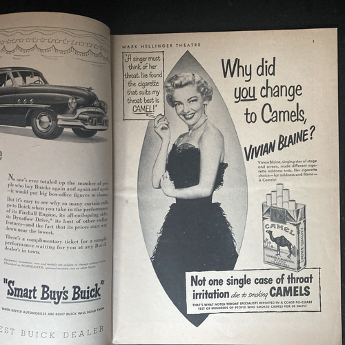 TWO ON THE AISLE - BERT LAHR AND DOLORES GRAY 1951 PLAYBILL - Picture 2 of 5