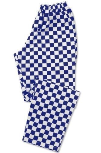 New Chef Elasticated Trousers In Black,Royal,Green And Red Check Colours - Picture 18 of 50