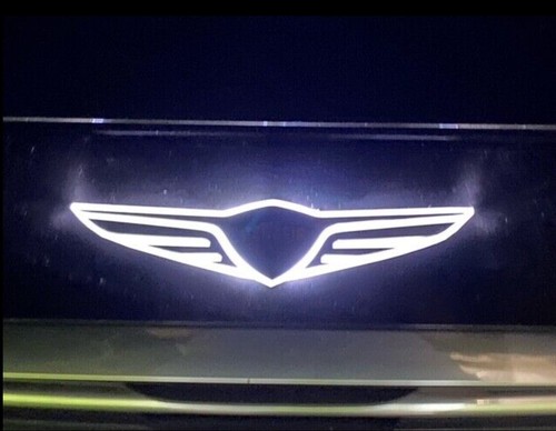 Front Hood New Wing Logo 2way LED Emblem 1PC For 2025~2026+ Genesis GV80 F/L - Picture 3 of 9