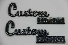 Fits Dodge Custom 100 Truck Fender Emblem Badge  77 78 79 80  Set