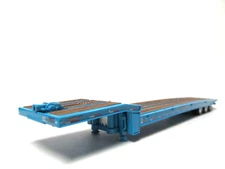 DCP FIRST GEAR 1/64 SCALE, TALBERT TRIPLE AXLE TRAVELING TRAILER, TEAL, 5553-TA