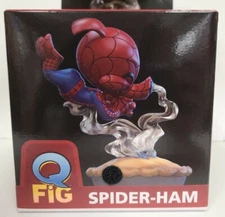 Quantum Mechanix Marvel Spider-Ham Q-Fig Diorama Figure New in orig box