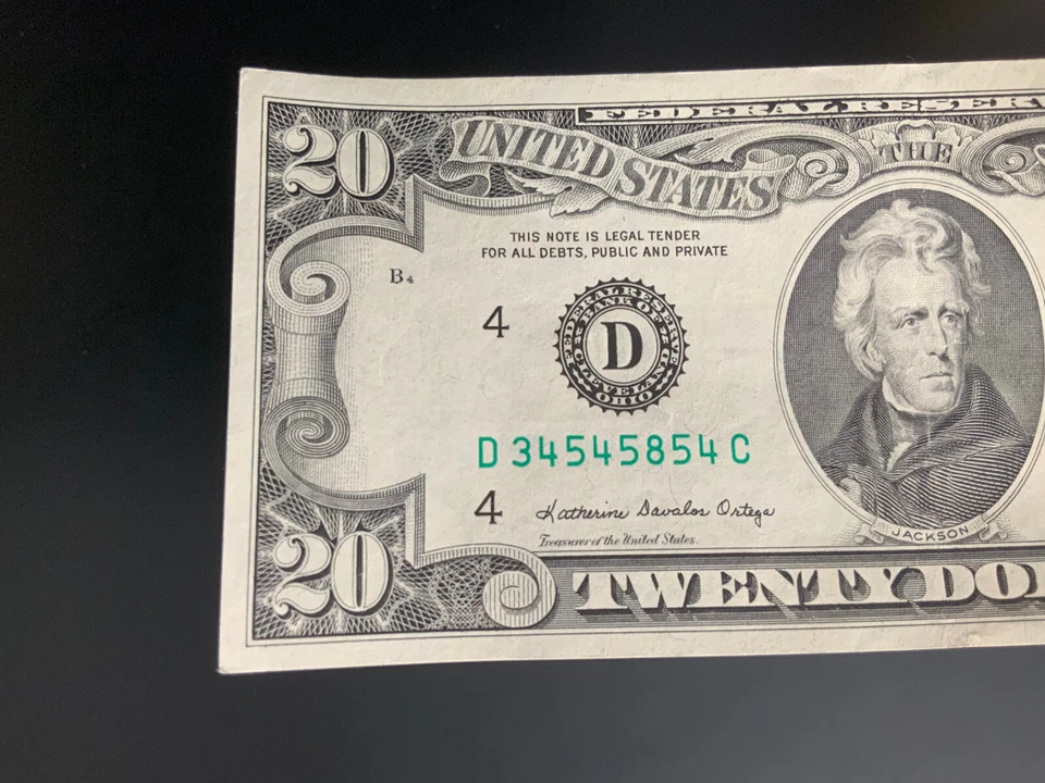 1985 $20 DOLLAR BILL D34545854C - Image 4 of 4