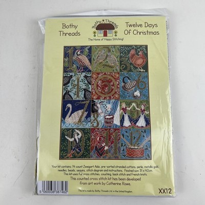 Bothy Threads 12 Days of Christmas Kit Counted Cross-Stitch NIP