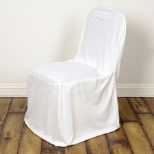 Ivory STRETCH SCUBA BANQUET CHAIR COVER Wedding Catering Party Supplies Dinner