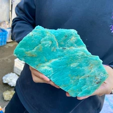 3lb Natural amazon stone Rock Crystal Gemstone Rough Mineral Specimen HEALING