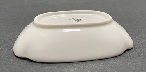 Vintage TAKAHASHI Japan San Francisco Porcelain Soap Dish GERANIUMS Bird - Bild 6 von 13