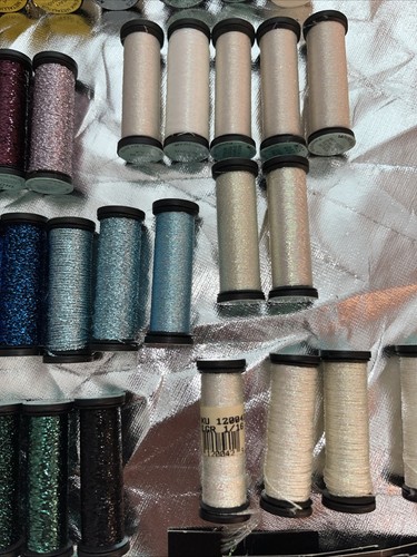 52 Piece Lot DMC & Kreinik And Other Metallics Embroidery Threads - Picture 6 of 15