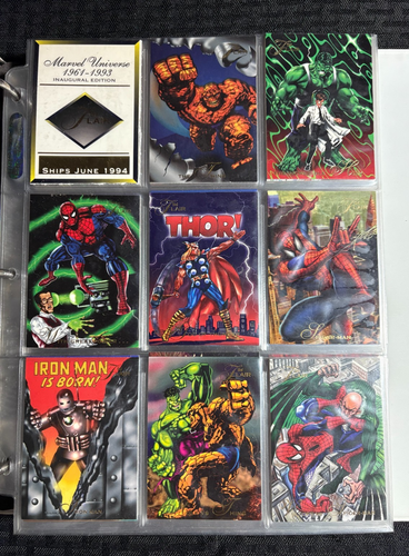 1994 Flair Marvel Universe Trading Card LOT of 168 (Grade 8.5/9.0) First Series