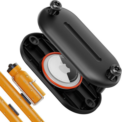 Airtag Bike Mount Waterproof Bike GPS Tracker Case Hidden Under Bottle Cage 1 Pk