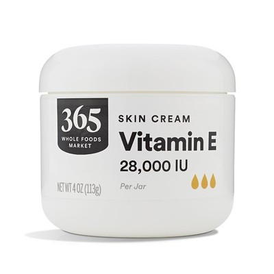 365 by Whole Foods Market, Vitamin E Cream, 28,000 IU, 4 4 Ounce (Pack of 1)