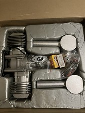 DLE DLE60 60cc Twin Cylinder Gas RC Airplane Engine Unused Open Box w/ Mufflers