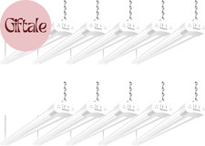 10 Pack 4FT Linkable LED Shop Light for Garage, 6500Lm, 4FT 60W Utility Light Fi