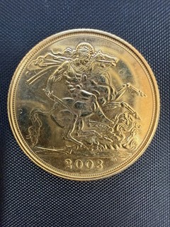 Elizabeth II Gold Full Sovereign 2008 St George & Dragon