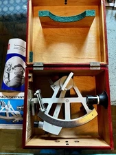 Freiberger Yacht Sextant, 1970's. Nautical Navigational Instrument. MFG, GDR.