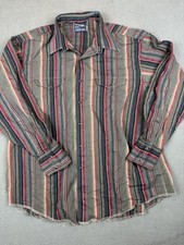 Wrangler Cowboy Cut Regular Fit Men's Vintage Striped Shirt