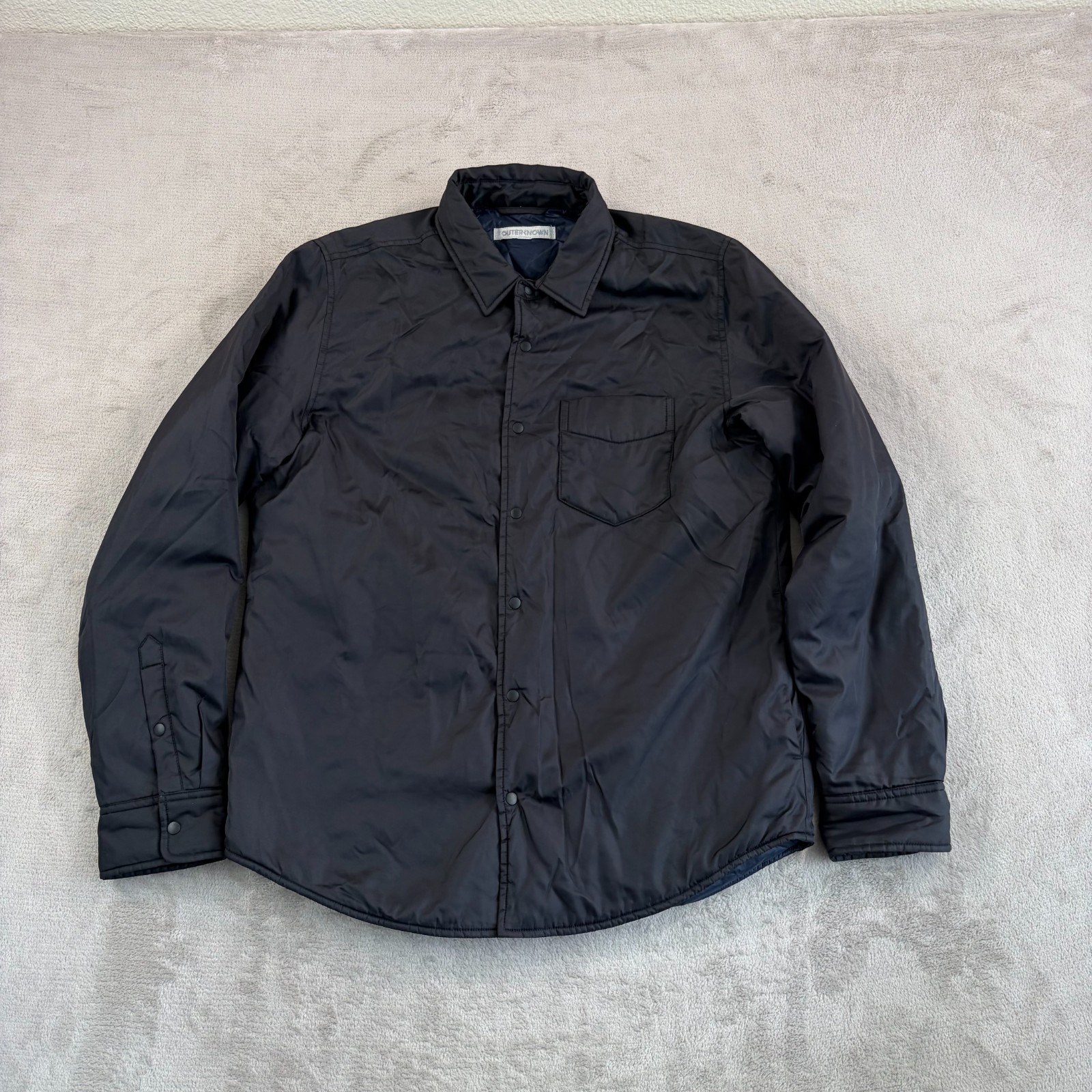 Outerknown Evolution Econyl Nylon Snap Jacket in … - image 1