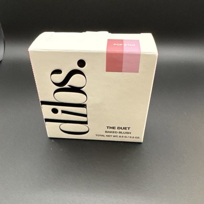 Dibs POP STAR The Duet Baked Blush Duo 0.3oz./8.5g. Poppy Pink & Poppy Coral New