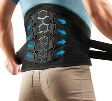 Copper Fit X-Back Brace for Lower Back Pain, Lumbar Support, Large/XLarge 