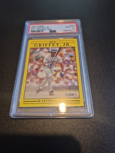 1991 Fleer - Ken Griffey Jr #450 PSA 10 Gem Mint Mariners HOF Low Pop Rare