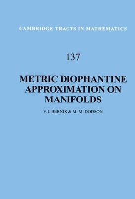 Metrische diophantische Annäherung an Verteiler - 9780521432757