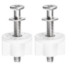 2 Set Toilet Seat Hinge Bolt Screw M7x47mm Toilet Seat Hinge Fixings for Toilet