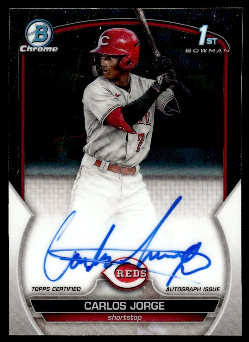 2023 Bowman Chrome Prospect Autographs 1ST Carlos Jorge Auto #CPA-CJ