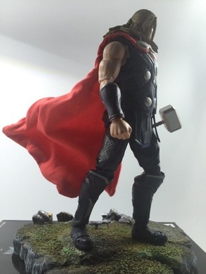 1/12 Custom Wired Cape Cloak for Marvel's The Avengers Thor (No Figure）