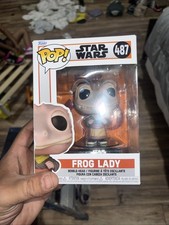 Figura exclusiva de The Mandalorian de Star Wars Frog Lady Funko Pop #487