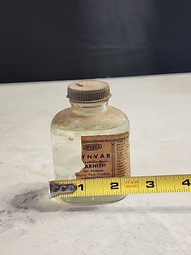 F. Weber Co. Damar Varnish Glass Bottle Advertising Design Art Ad Vintage Gc3 - Imagen 8 de 10