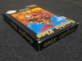 NES Nintendo GENGHIS KHAN Near Mint Complete CIB Box Game KOEI Poster Reg Card