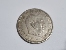 Antica moneta danese danese 5 corone 1965 collezione da collezione