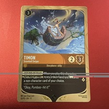 1x Timon - Snowball Swiper Lorcana- Winterspell Promo Card Foil 32/P3 NM