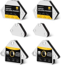 Welding Magnets Small Set,6 Pieces Welding Magnetic and Clamps Holder 25LB & 10L