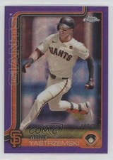 2025 Chrome Logofractor Edition Purple Refractor /250 Mike Yastrzemski #40 0xr1