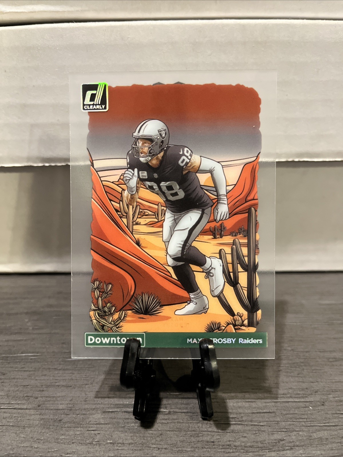 2024 Panini Clearly Donruss Downtown Maxx Crosby #23 Las Vegas Raiders