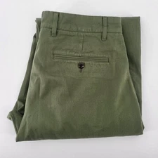 Todd Snyder Olive Green Chino Cotton Pants Men Size 31x29 Classic Fit flat front