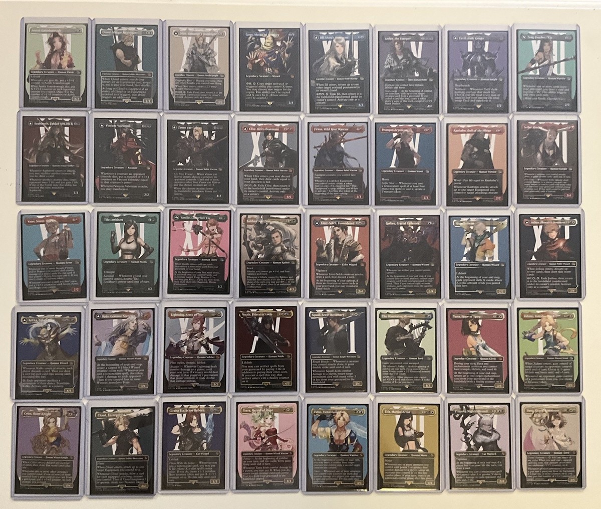 MTG Final Fantasy Complete Set *Non-Foil* Borderless Characters (40/40)  NM/MT | eBay