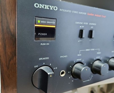 Onkyo A-815rx Integrated Amplifier Wood Cabinet Stereo Receiver Vintage Audio