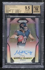 2017 Panini Prizm Rookie Silver Mitchell Trubisky BGS 9.5 GEM MINT Auto 6fs