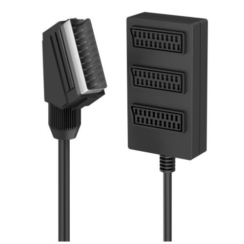 Hama Scart 3-Way Splitter 0.5 Metre Cable