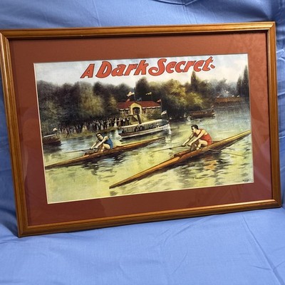  A Dark Secret  Matted And Framed Print From The Early 20th Century.