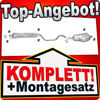 Auspuff für Opel Zafira B (A05) Benzin 1.6 und 1.8 ab 2005 Auspuffanlage